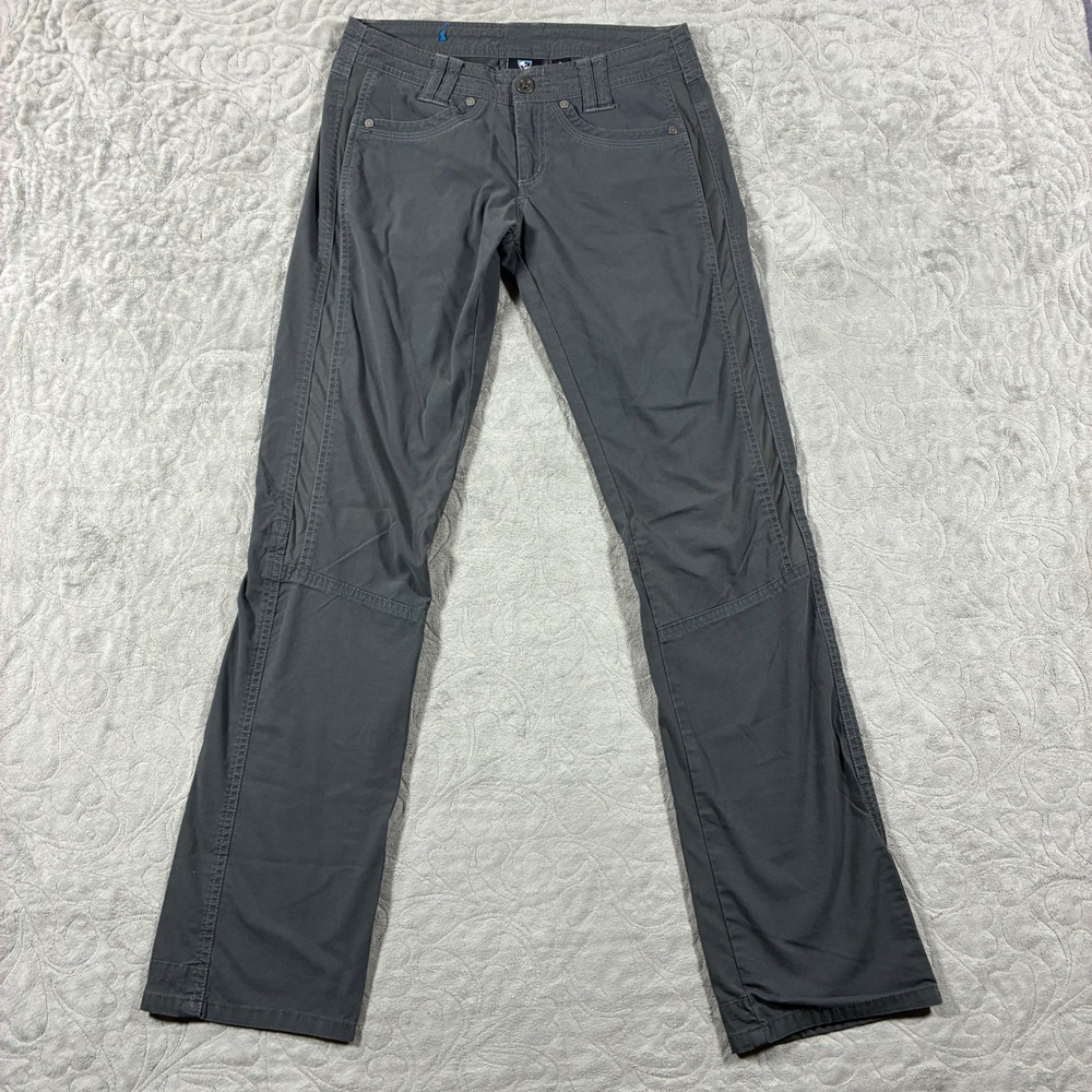 KUHL Womens Hiking Pants Size 2 Gray Outdoor Cotton Nylon Granola Girl
